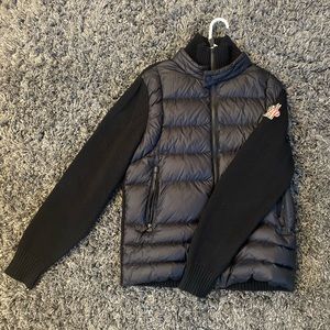 Moncler Cardigan. Boys XL fits me and I am a Medium in Mens.